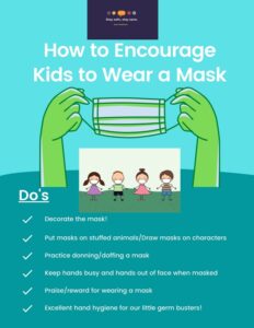 Helpful tips to encourage kids to wear masks